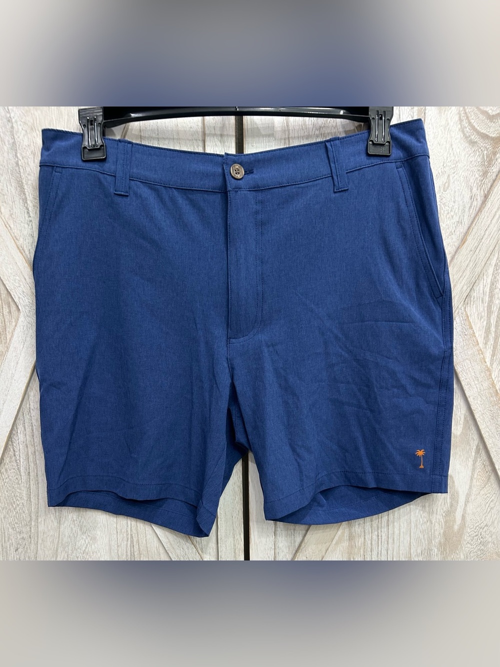 Margaritaville Shorts Men’s 34 Performance Insignia Blue 7” Stretch Quick Dry